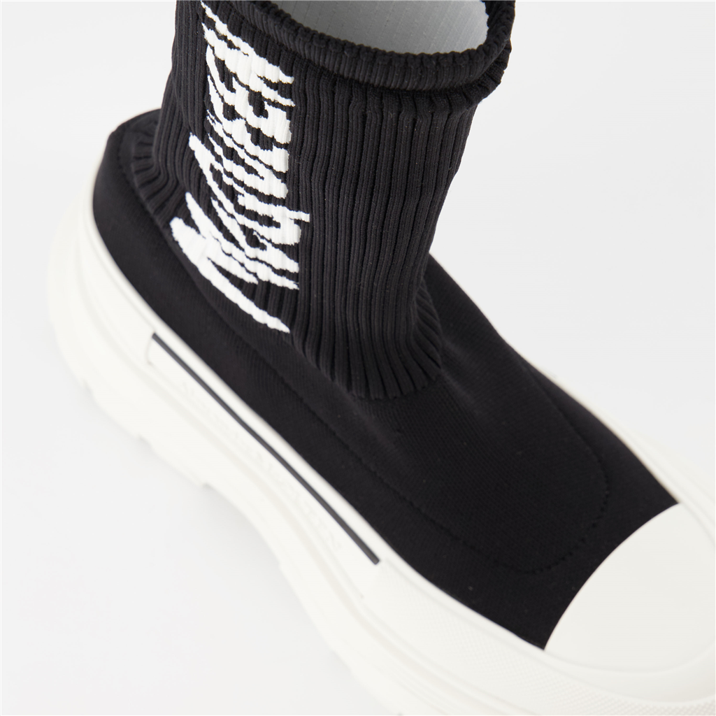 Sneakers Graffiti ankle boots Alexander McQueen Black Women