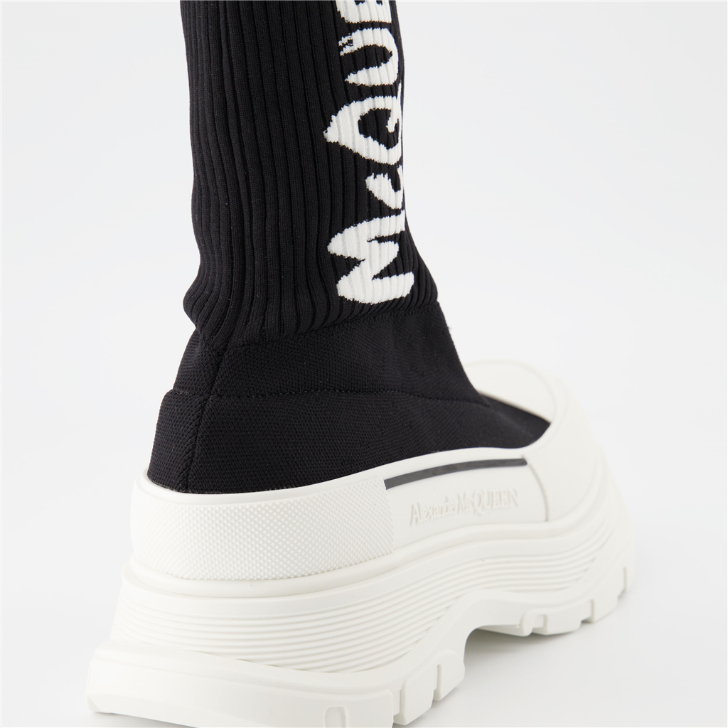 Sneakers Graffiti ankle boots Alexander McQueen Black Women