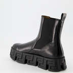 Boots and ankle boots Greca ankle boots Versace Black Man