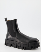 Boots and ankle boots Greca ankle boots Versace Black Man