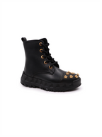 Shoes Medusa Stud Ankle Boots Versace Black Kids