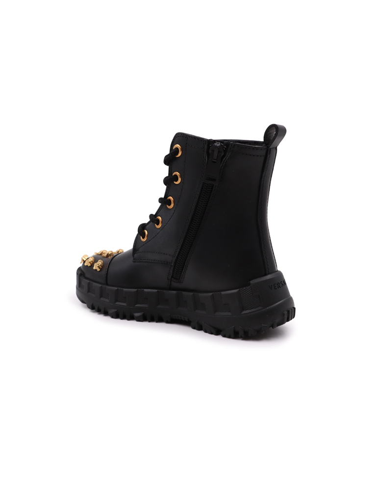 Shoes Medusa Stud Ankle Boots Versace Black Kids