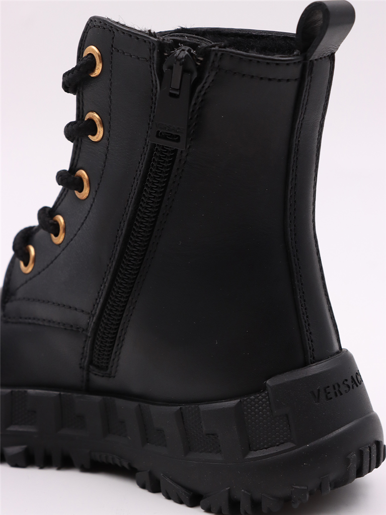 Shoes Medusa Stud Ankle Boots Versace Black Kids