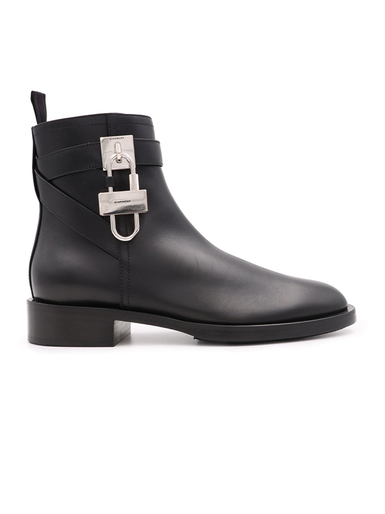 Sneakers Lock flat ankle boots Givenchy Black Women
