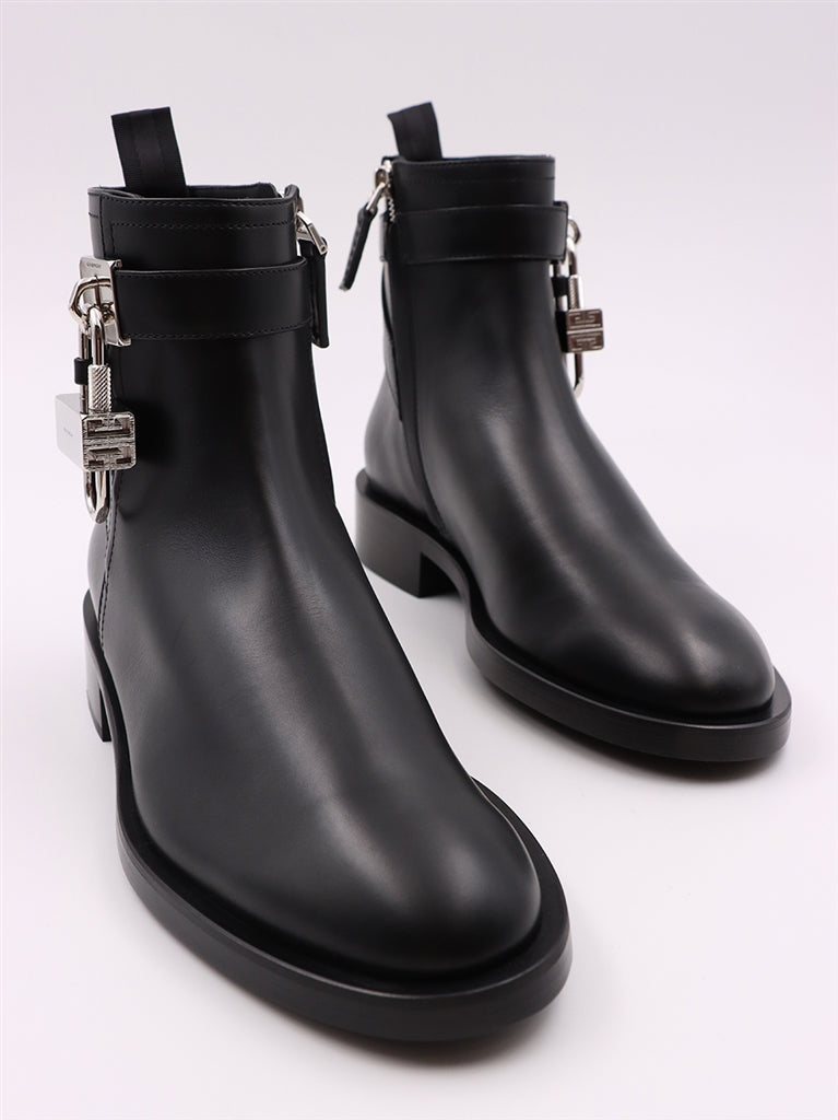 Sneakers Lock flat ankle boots Givenchy Black Women