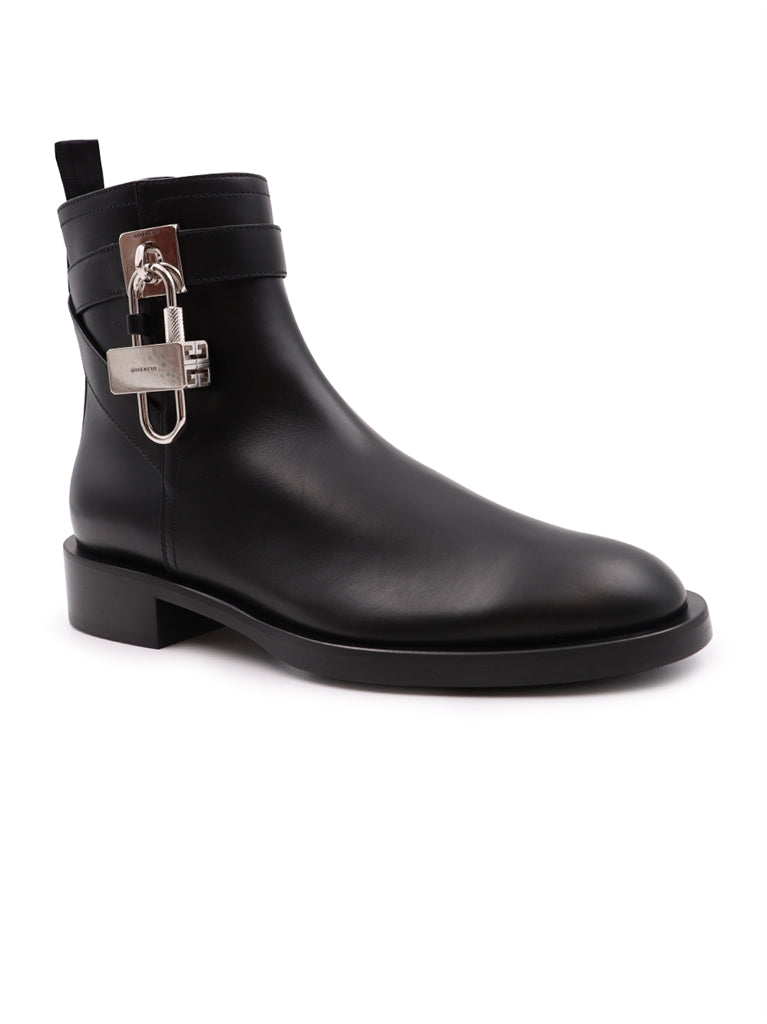 Sneakers Lock flat ankle boots Givenchy Black Women