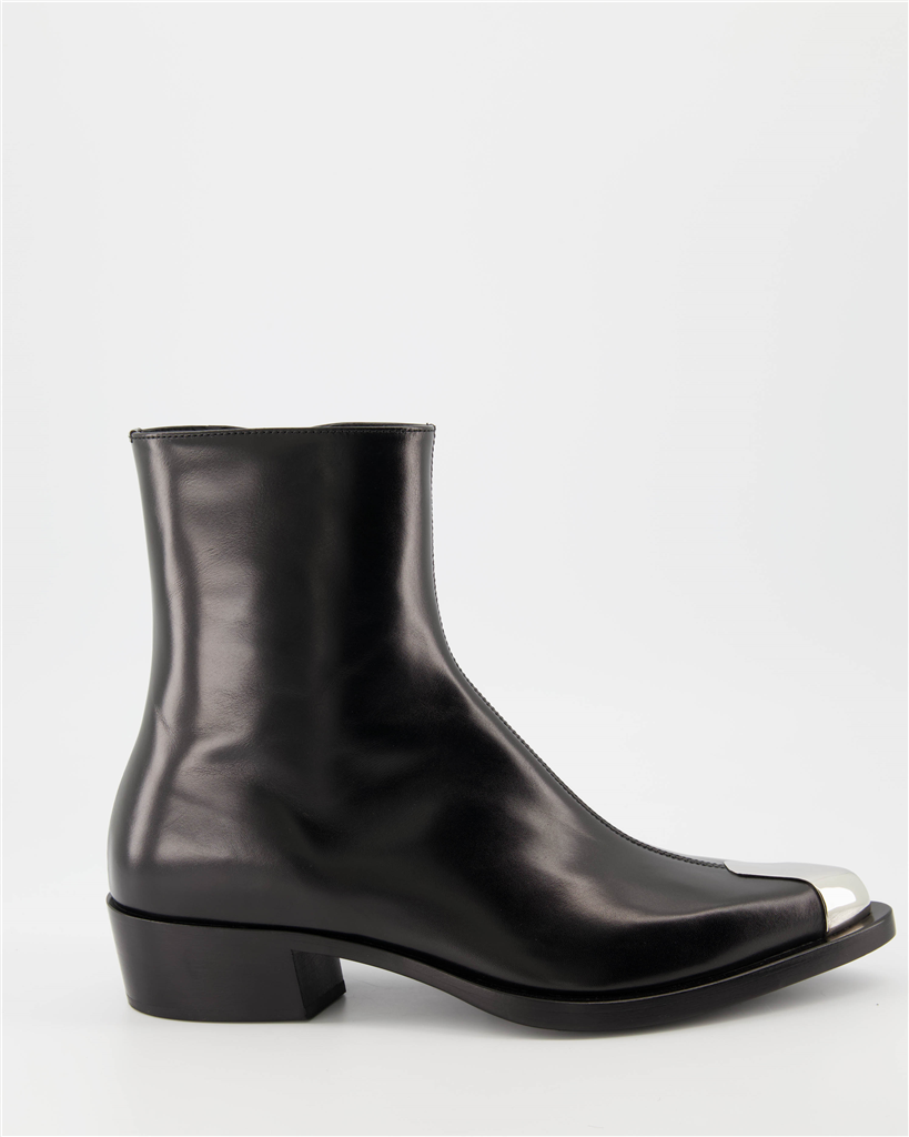 Boots and ankle boots Punk ankle boots Alexander McQueen Black Man
