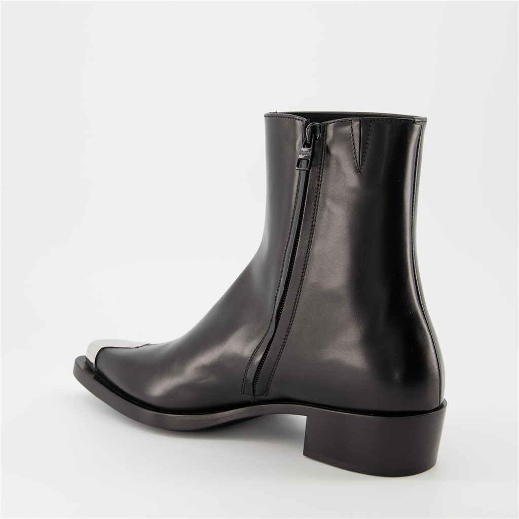 Boots and ankle boots Punk ankle boots Alexander McQueen Black Man