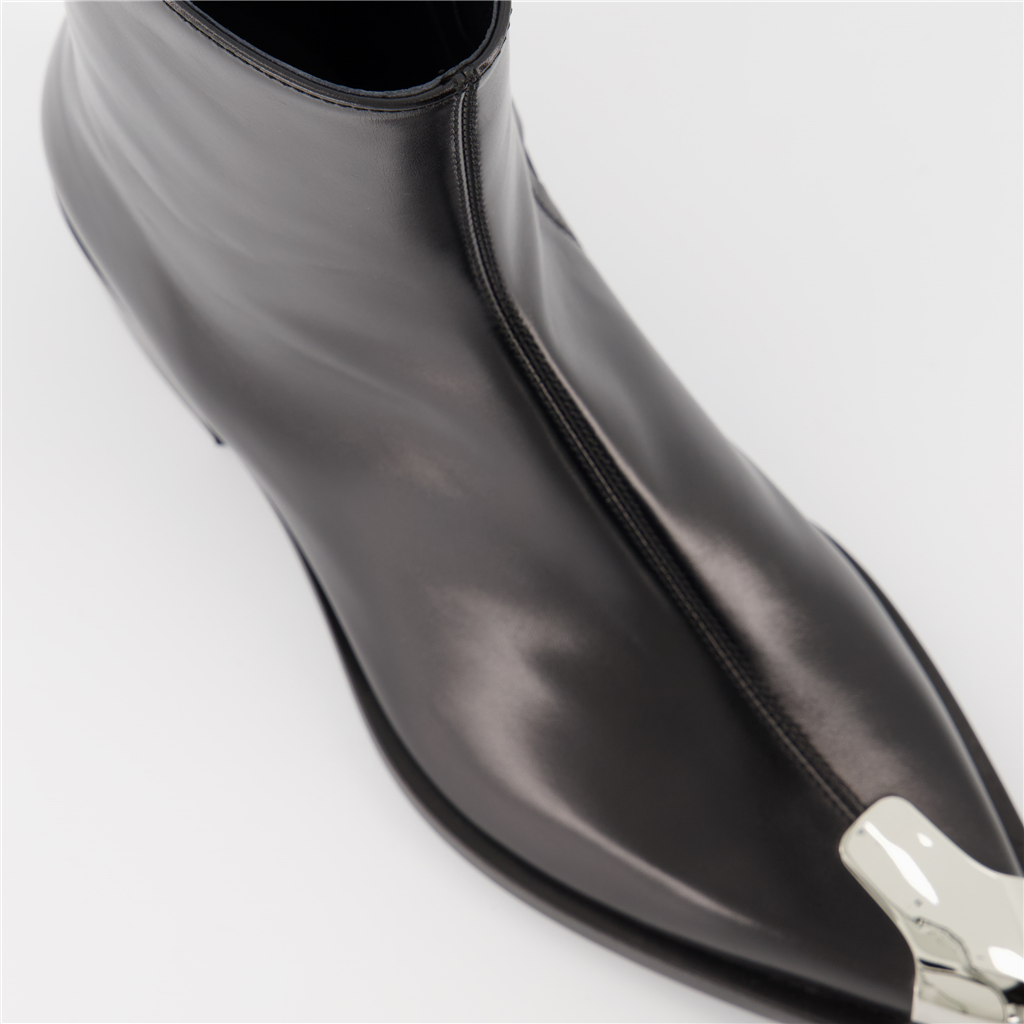 Boots and ankle boots Punk ankle boots Alexander McQueen Black Man