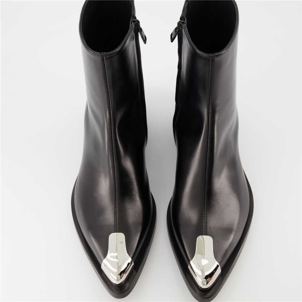 Boots and ankle boots Punk ankle boots Alexander McQueen Black Man
