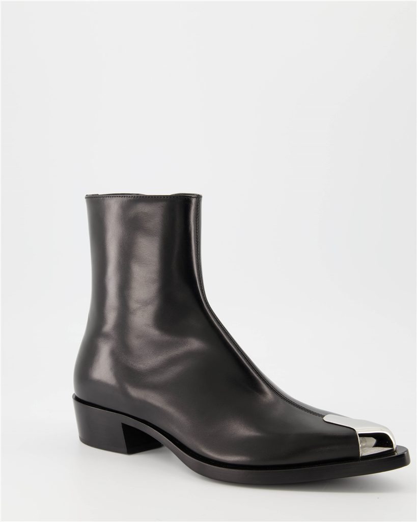Boots and ankle boots Punk ankle boots Alexander McQueen Black Man