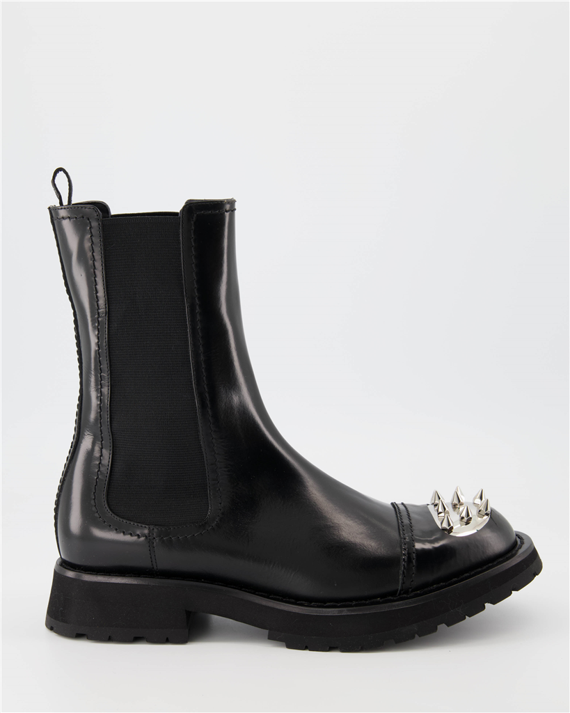 Boots and ankle boots Punk ankle boots Alexander McQueen Black Man