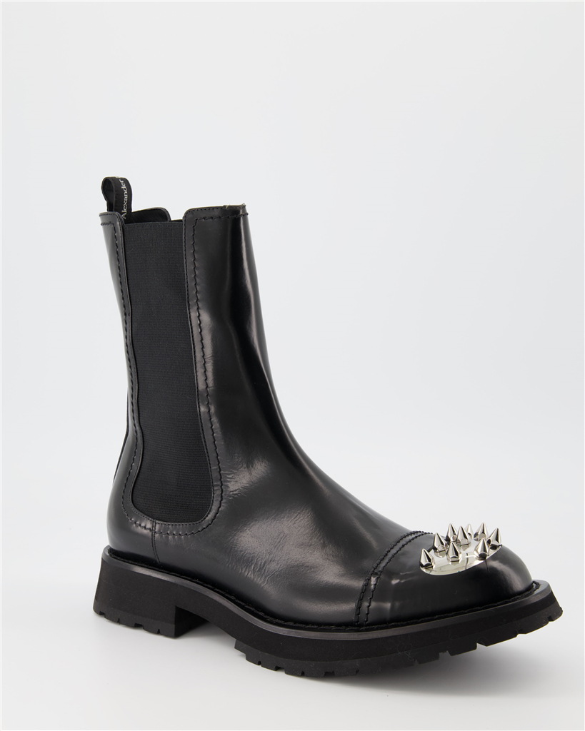 Boots and ankle boots Punk ankle boots Alexander McQueen Black Man