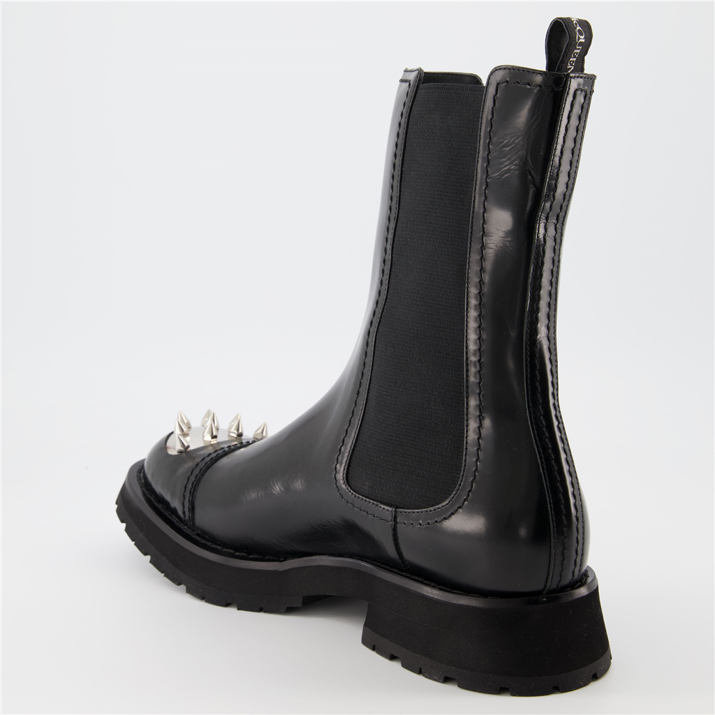 Boots and ankle boots Punk ankle boots Alexander McQueen Black Man