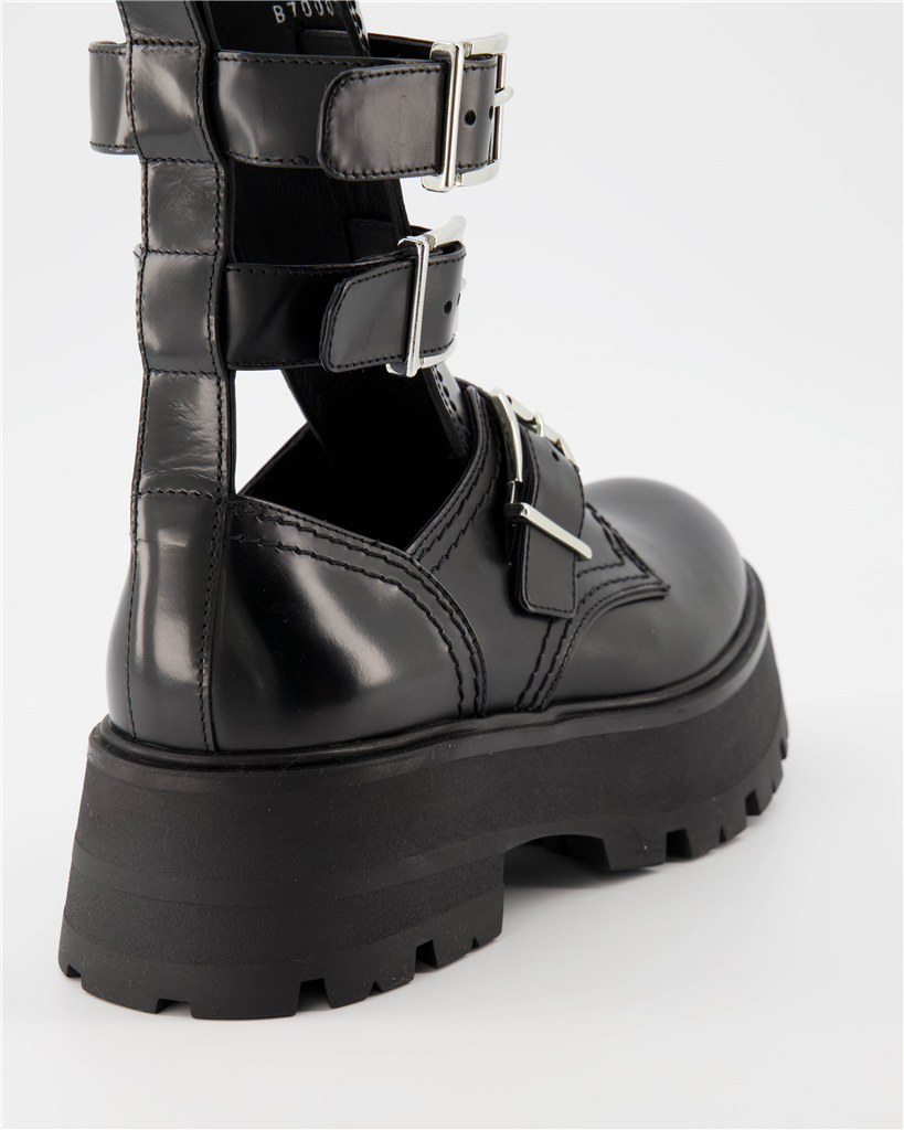 Ankle boots Rave Buckle Ankle Boots Alexander McQueen Black Women