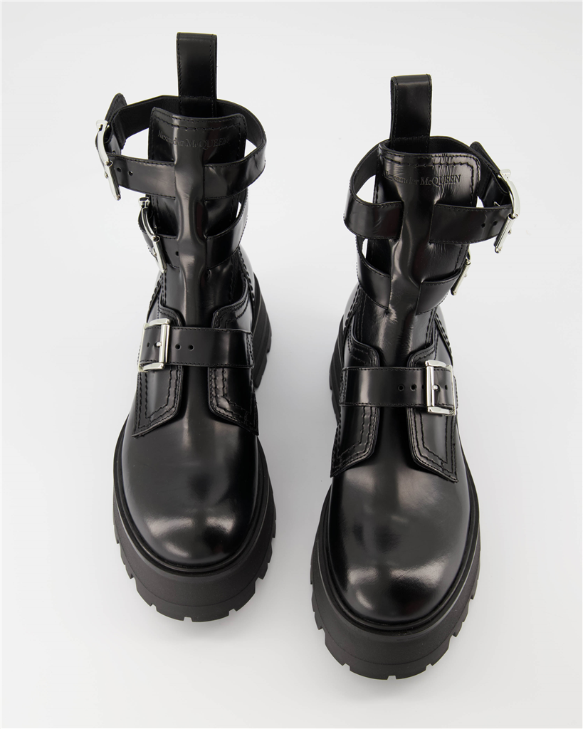 Ankle boots Rave Buckle Ankle Boots Alexander McQueen Black Women