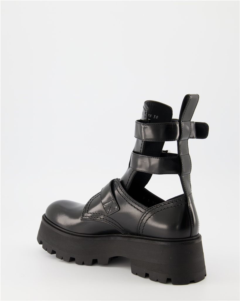 Ankle boots Rave Buckle Ankle Boots Alexander McQueen Black Women