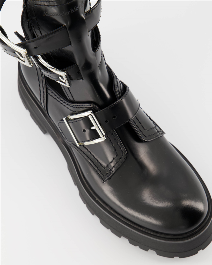 Ankle boots Rave Buckle Ankle Boots Alexander McQueen Black Women