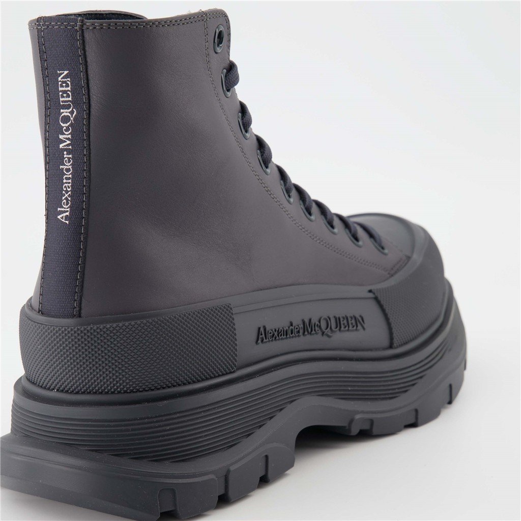 Bottes et bottines Bottines Tread Slick Alexander McQueen Gris Homme