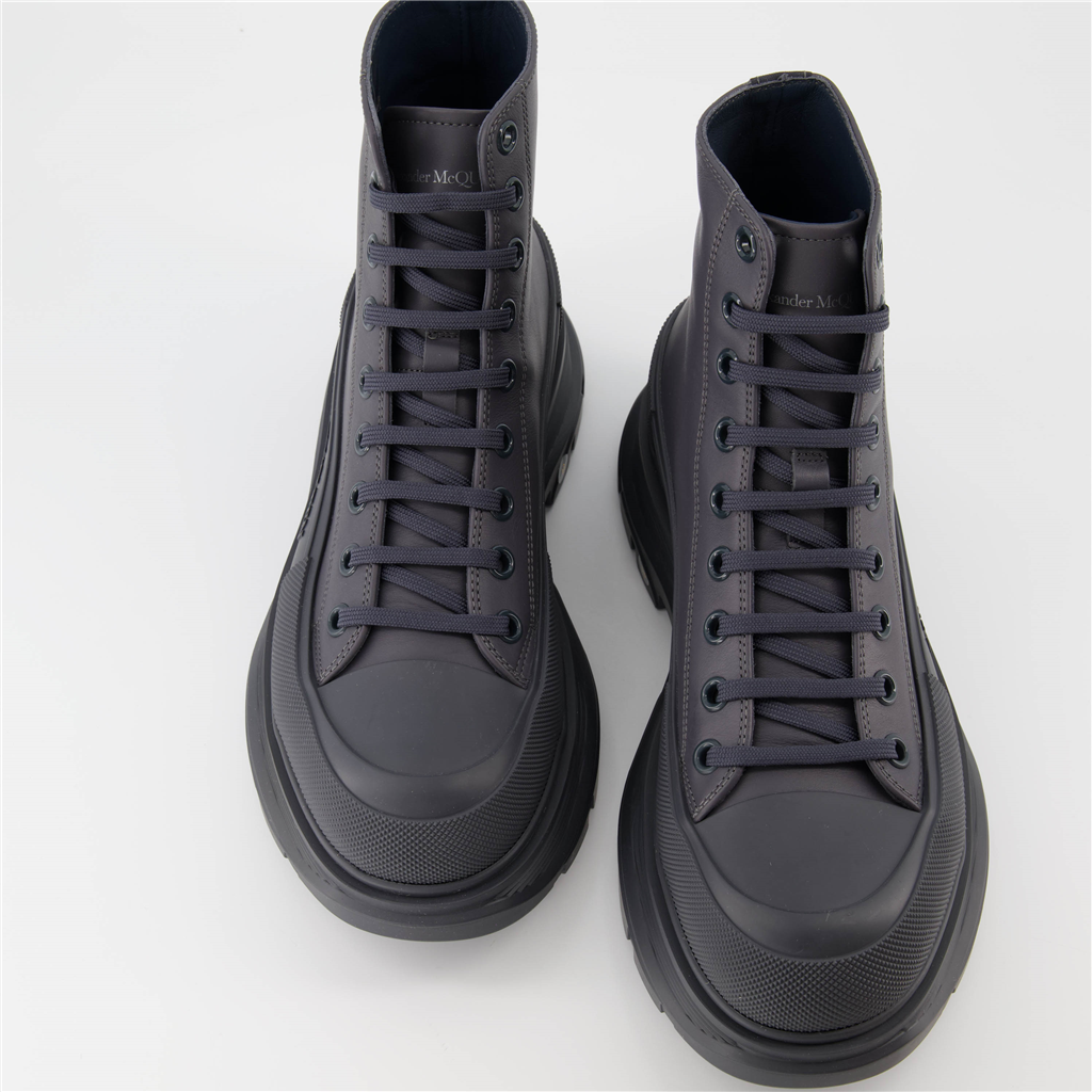 Bottes et bottines Bottines Tread Slick Alexander McQueen Gris Homme