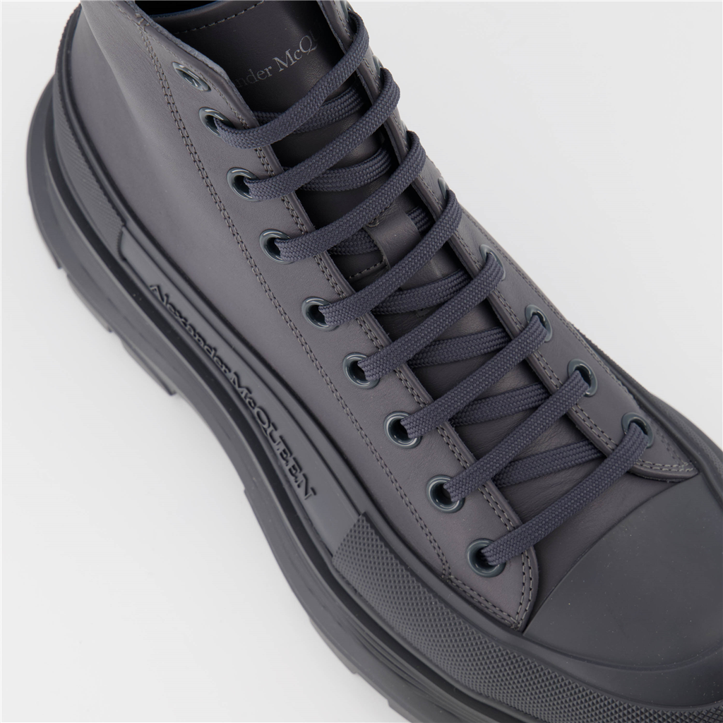 Bottes et bottines Bottines Tread Slick Alexander McQueen Gris Homme