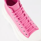 Bottines Bottines Tread Slick Alexander McQueen Rose Femme