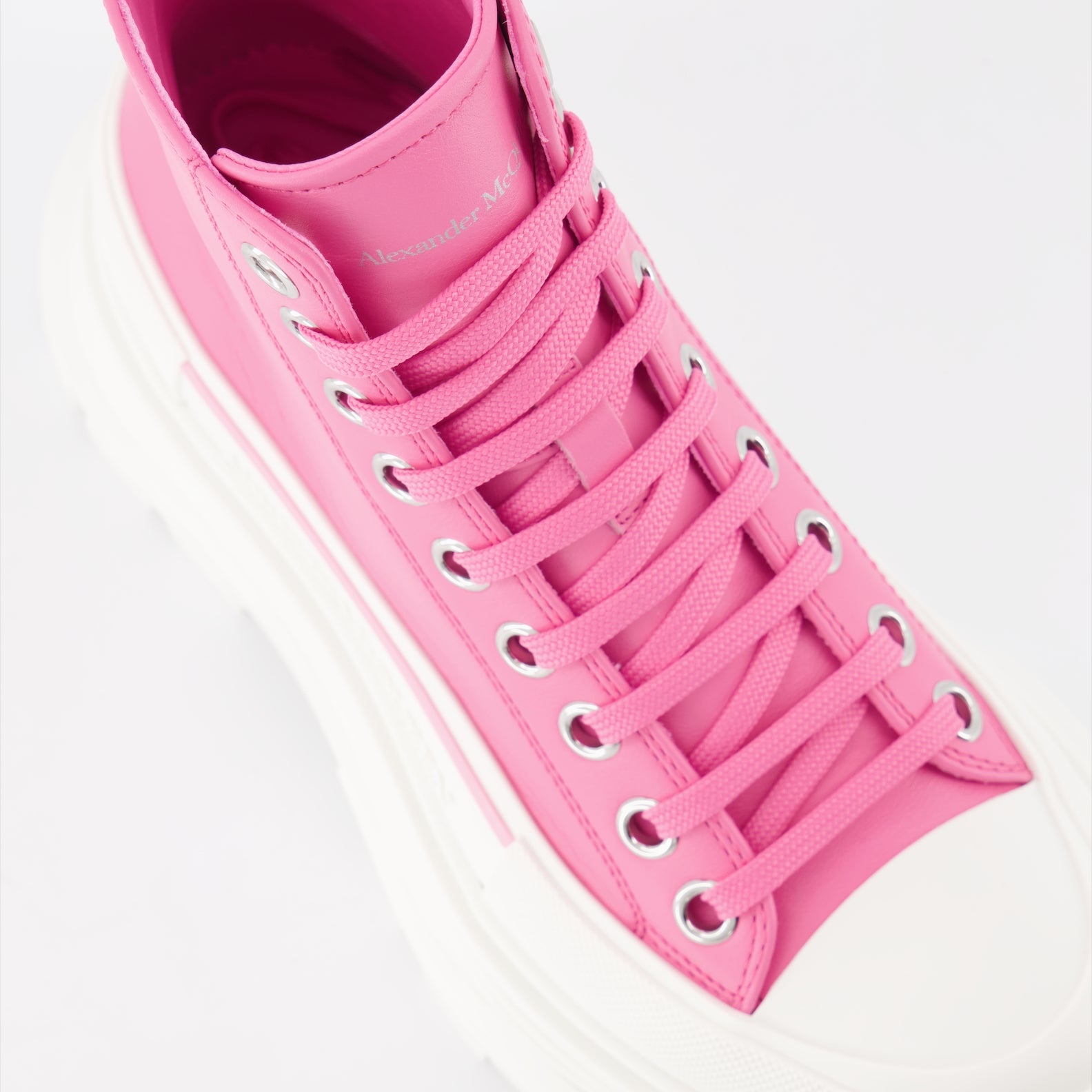 Bottines Bottines Tread Slick Alexander McQueen Rose Femme