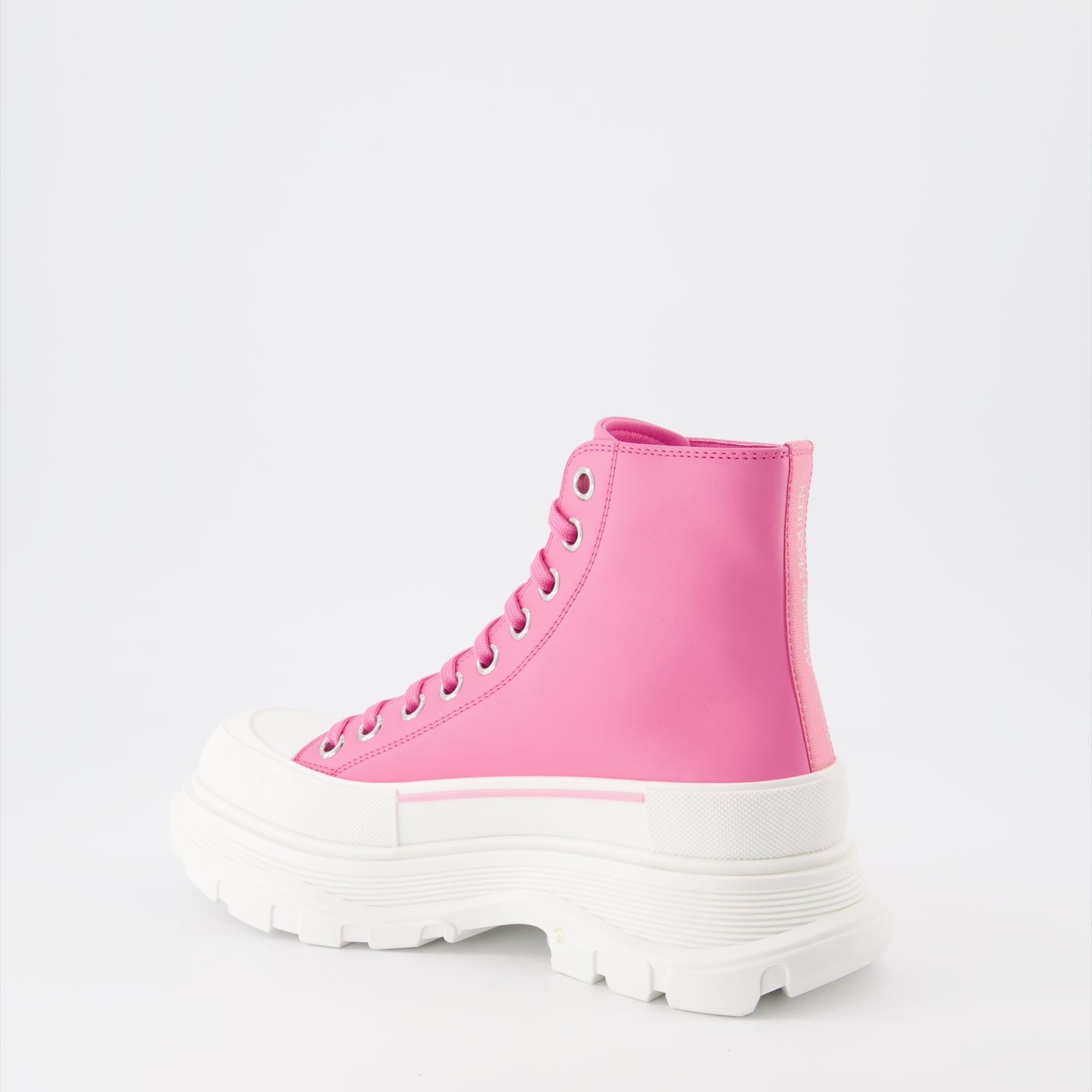 Bottines Bottines Tread Slick Alexander McQueen Rose Femme