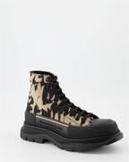 Bottes et bottines Bottines Tread Slick Graffiti Alexander McQueen Beige Homme