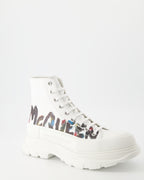 Bottes et bottines Bottines Tread Slick Alexander McQueen Blanc Homme
