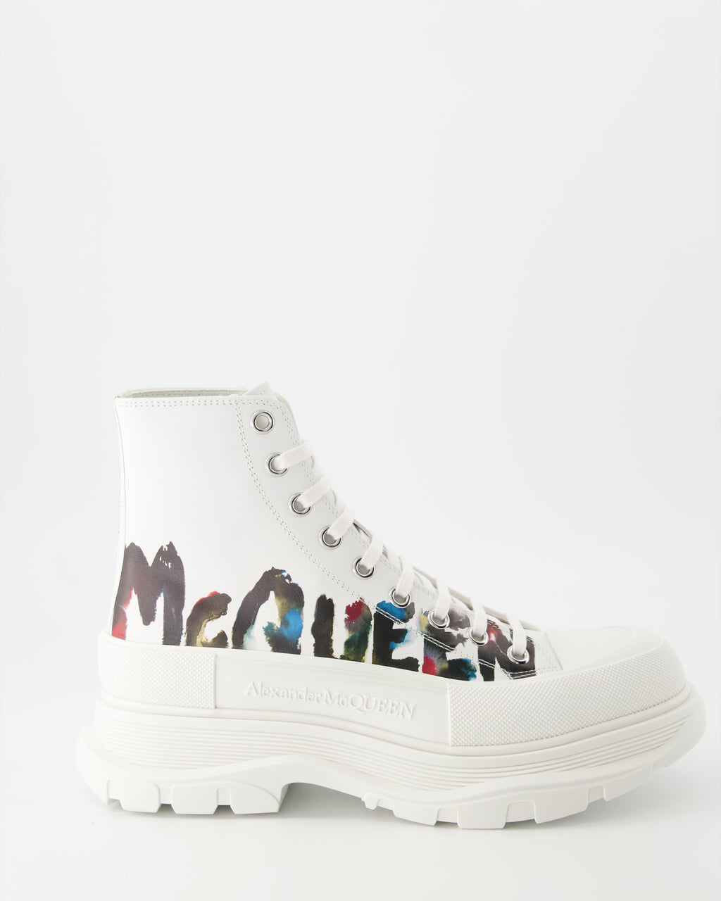 Bottes et bottines Bottines Tread Slick Alexander McQueen Blanc Homme