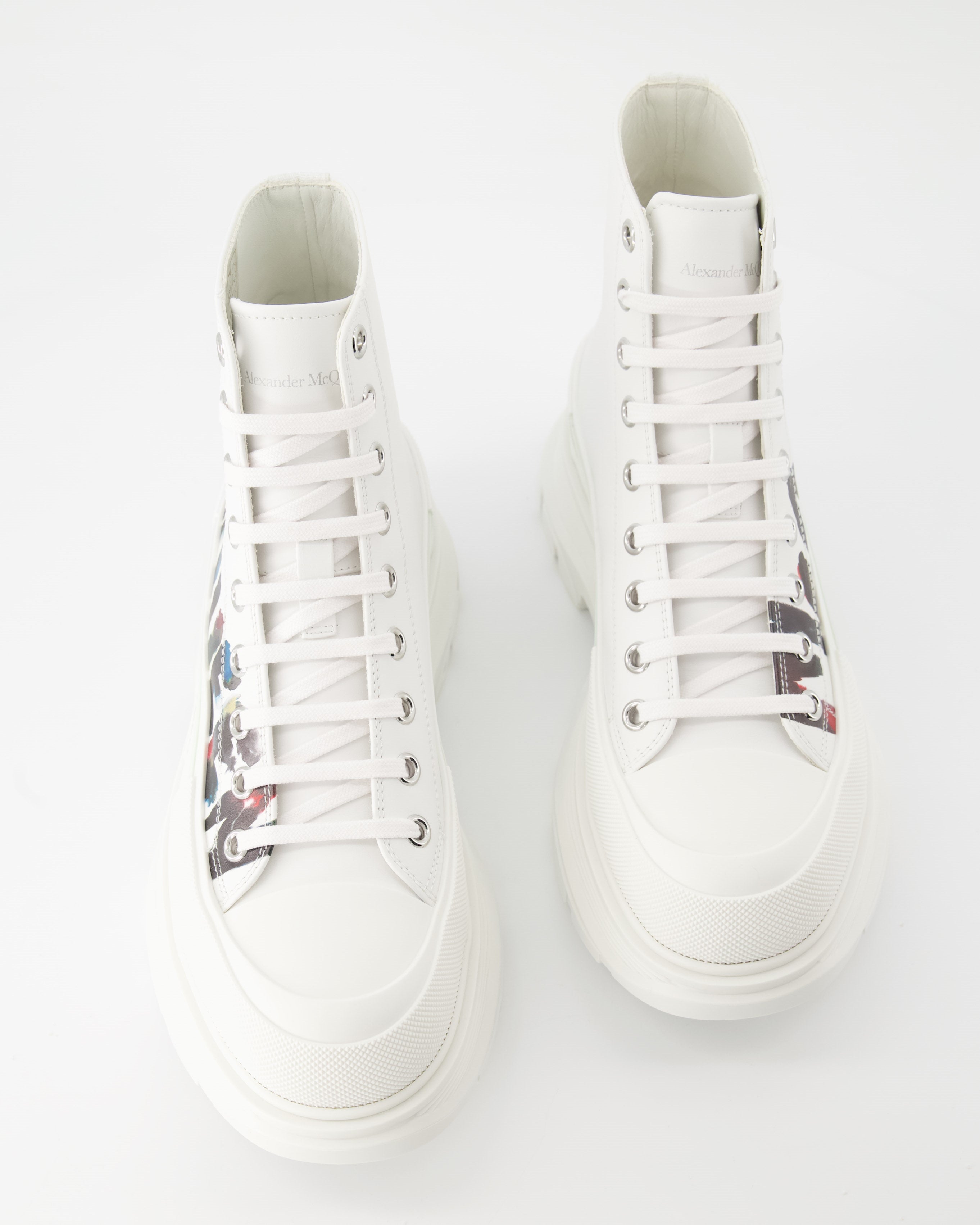 Bottes et bottines Bottines Tread Slick Alexander McQueen Blanc Homme