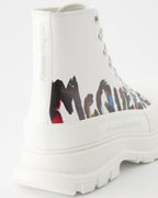 Bottes et bottines Bottines Tread Slick Alexander McQueen Blanc Homme