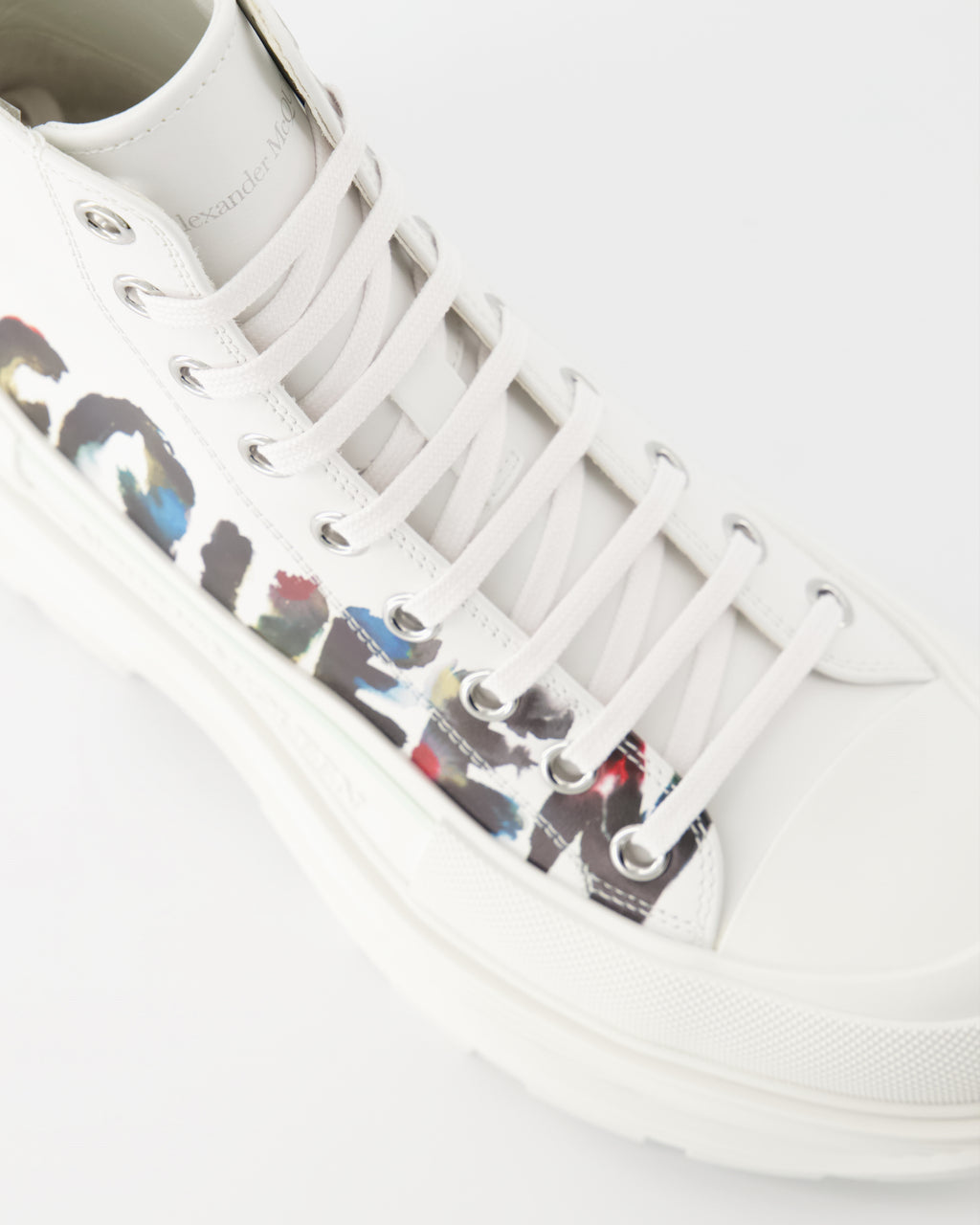 Bottes et bottines Bottines Tread Slick Alexander McQueen Blanc Homme