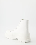 Bottes et bottines Bottines Tread Slick Alexander McQueen Blanc Homme