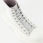 Bottines Bottines Tread Slick Alexander McQueen Gris Femme