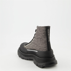 Bottines Bottines Tread Slick Alexander McQueen Gris Femme