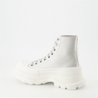 Bottines Bottines Tread Slick Alexander McQueen Gris Femme