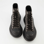 Bottines Bottines Tread Slick Alexander McQueen Gris Femme