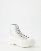 Bottines Bottines Tread Slick Alexander McQueen Gris Femme