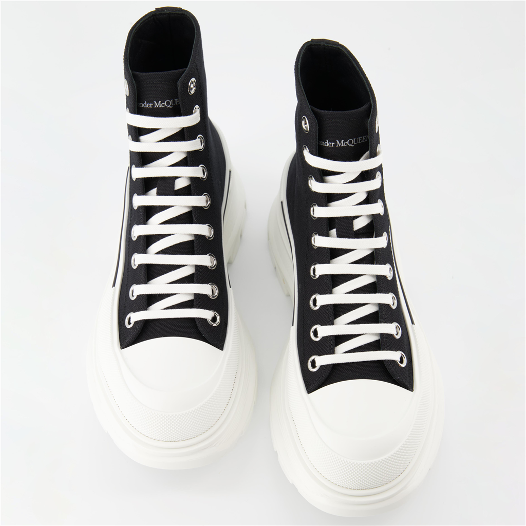 Bottes et bottines Bottines Tread Slick Alexander McQueen Noir Homme