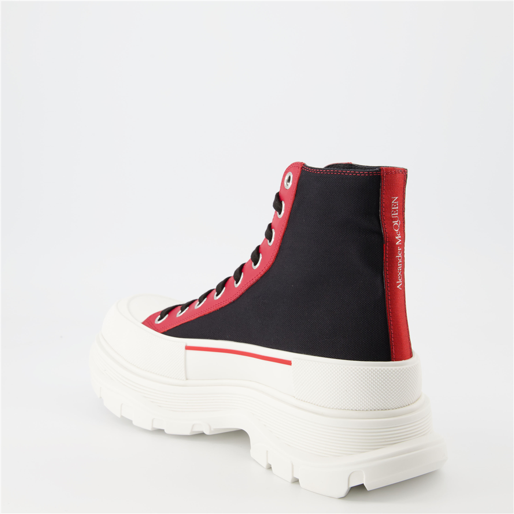 Bottes et bottines Bottines Tread Slick Graffiti Alexander McQueen Noir Homme