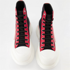 Bottes et bottines Bottines Tread Slick Graffiti Alexander McQueen Noir Homme