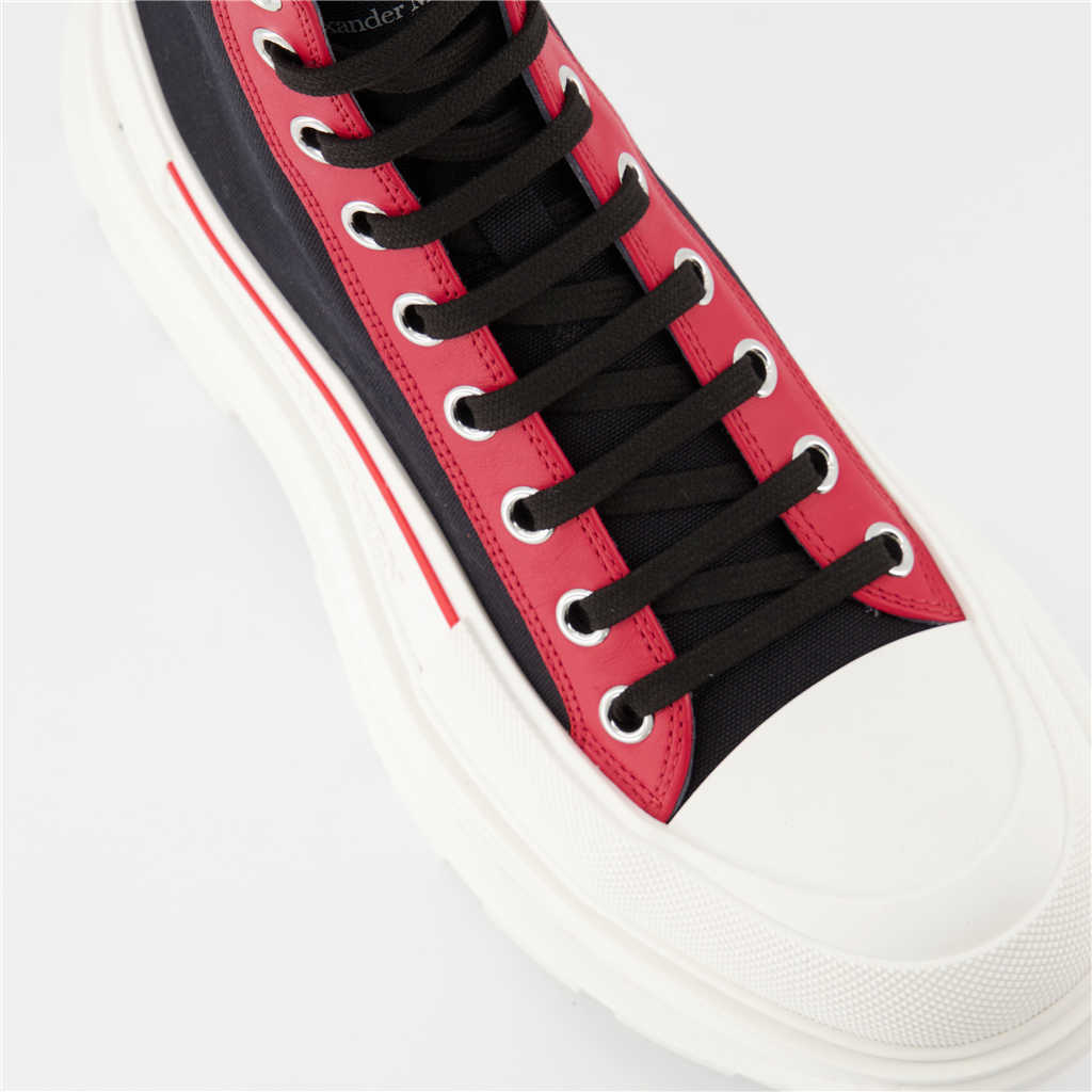 Bottes et bottines Bottines Tread Slick Graffiti Alexander McQueen Noir Homme