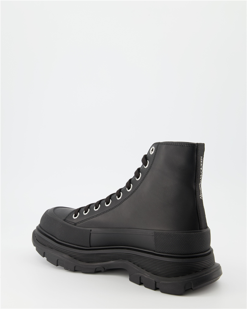 Bottes et bottines Bottines Tread Slick Alexander McQueen Noir Homme