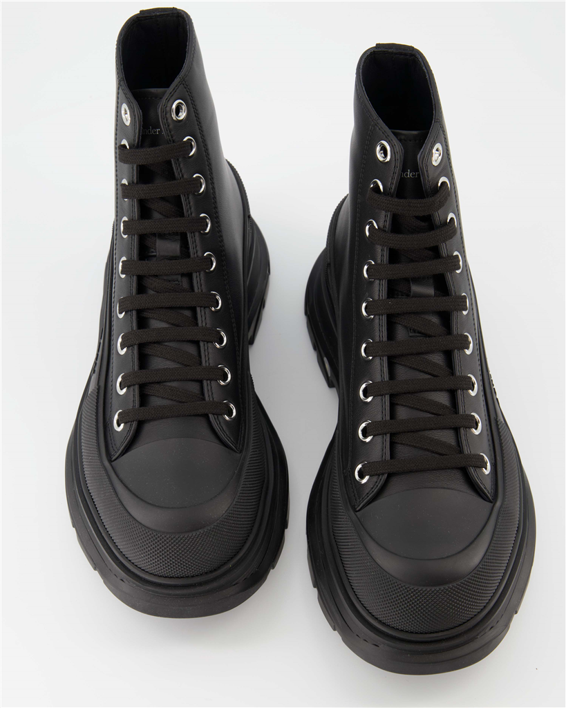 Bottes et bottines Bottines Tread Slick Alexander McQueen Noir Homme
