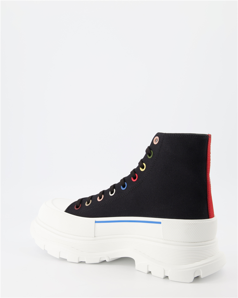 Bottes et bottines Bottines Tread Slick Alexander McQueen Noir Homme