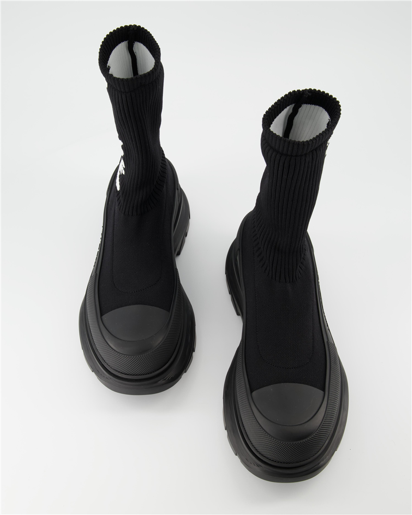 Bottes et bottines Bottines Tread Slick Alexander McQueen Noir Homme