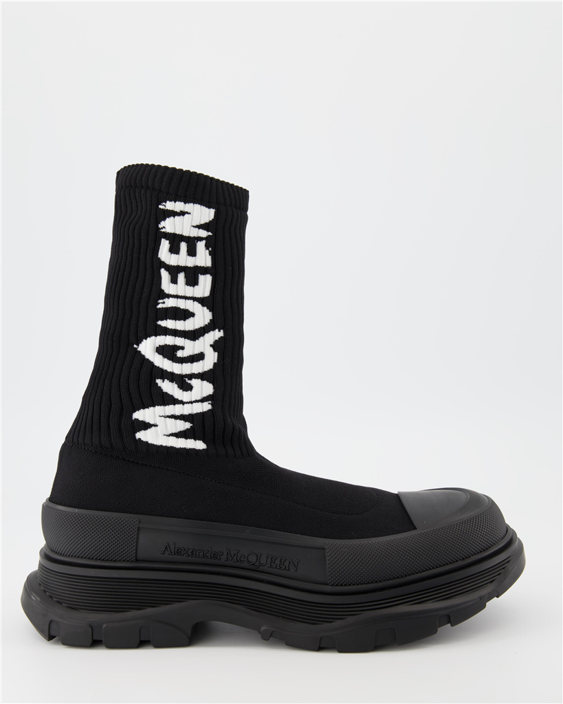 Bottes et bottines Bottines Tread Slick Alexander McQueen Noir Homme
