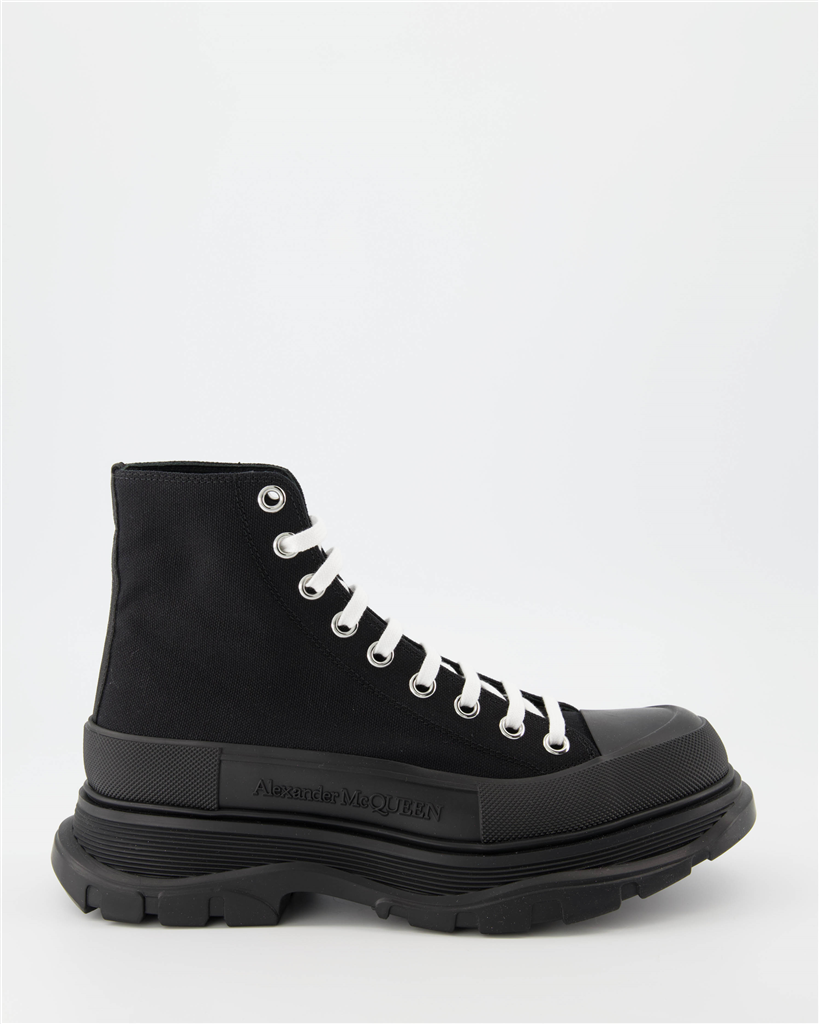 Bottes et bottines Bottines Tread Slick Alexander McQueen Noir Homme